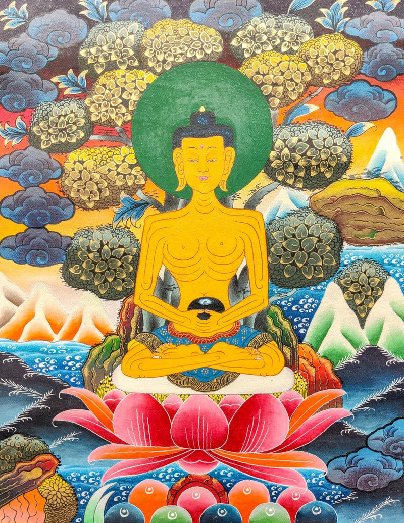 High quality Shakyamuni Buddha Thangka art