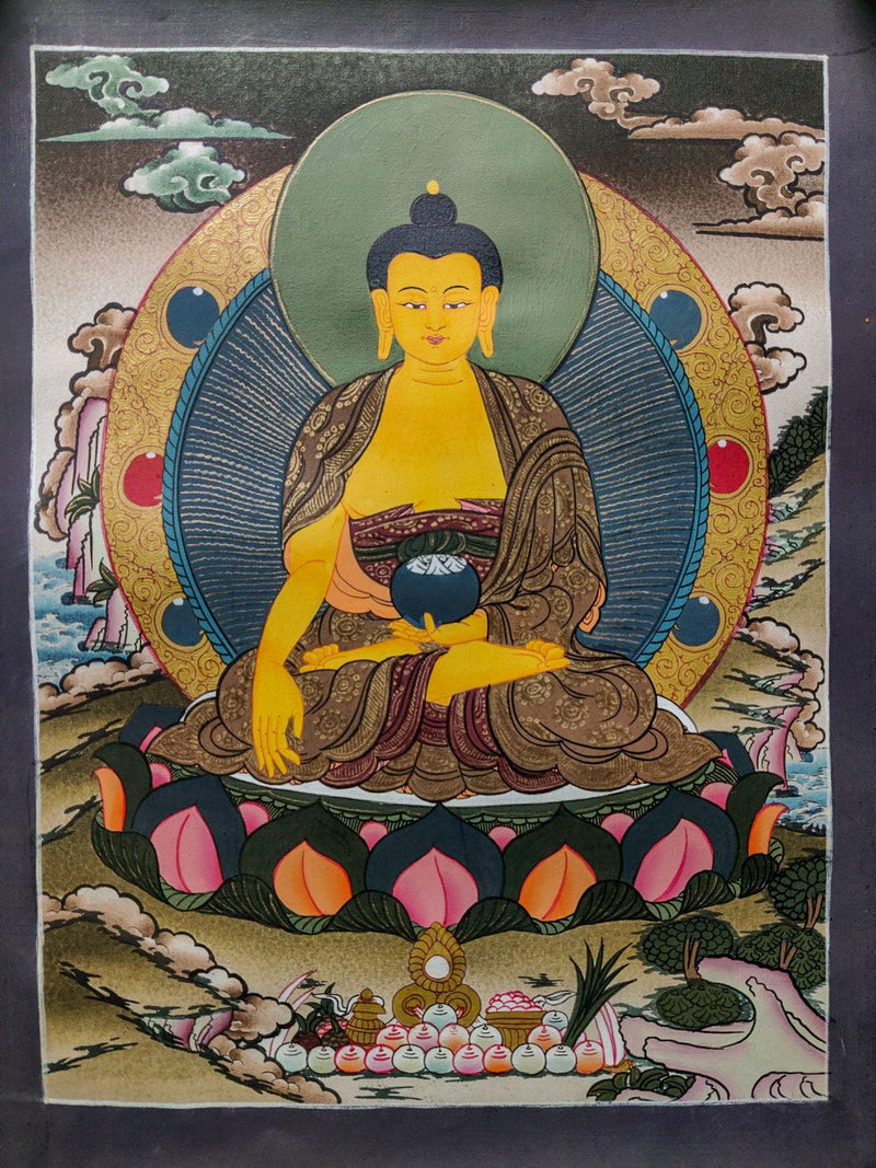 Authentic Shakyamuni Buddha Thangka art