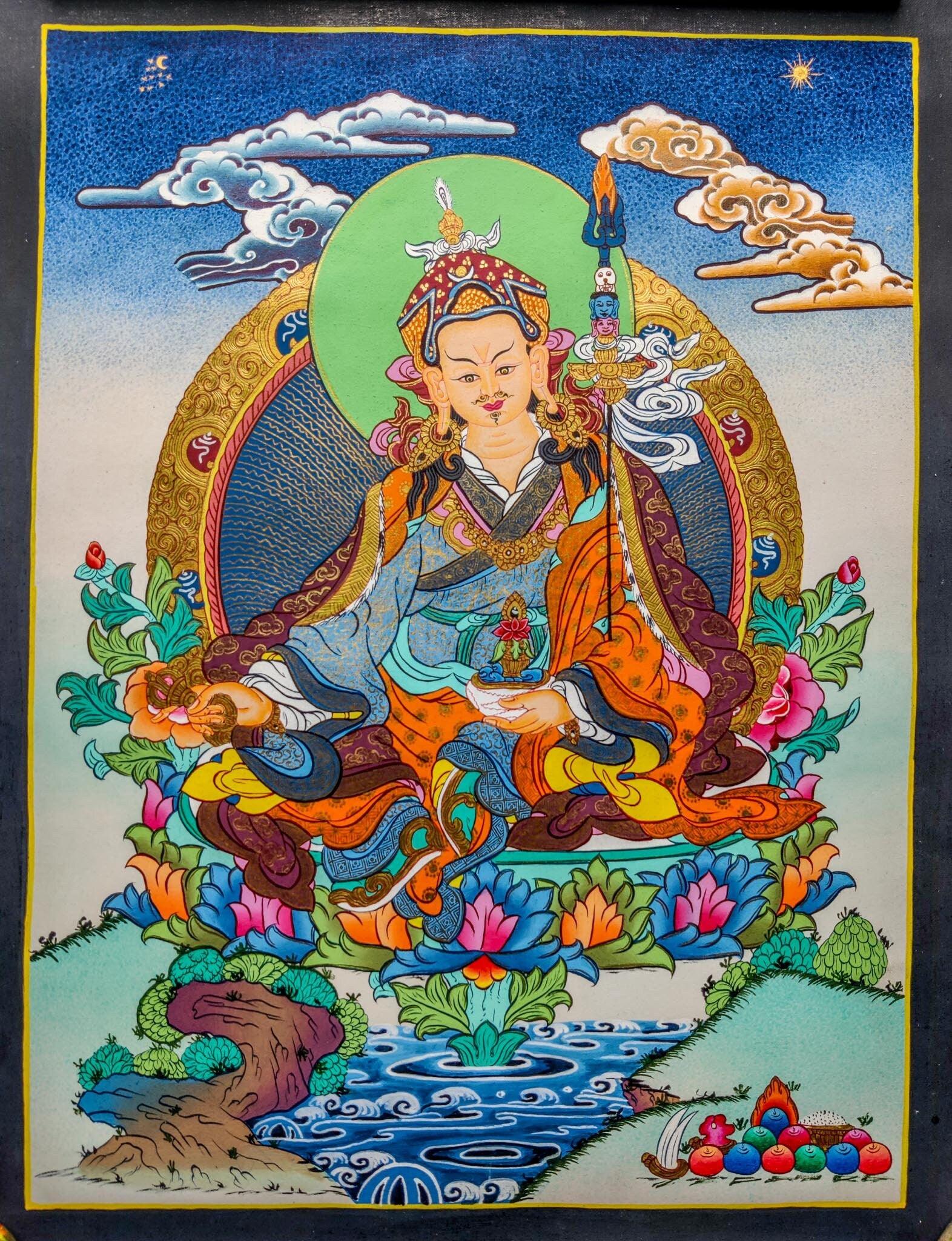Authentic Guru Padmasambhava thangka painting 