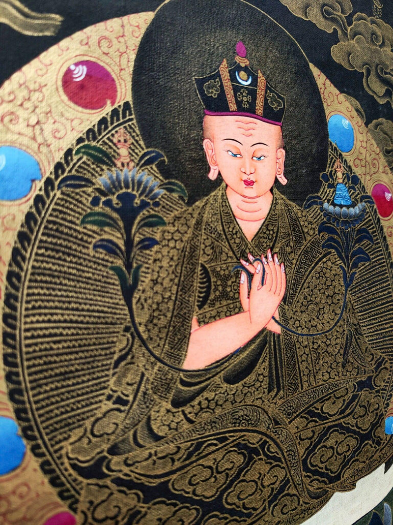 Karmapa Buddhist Tibetan Thangka Painting hand painted by the artisian from Nepal 