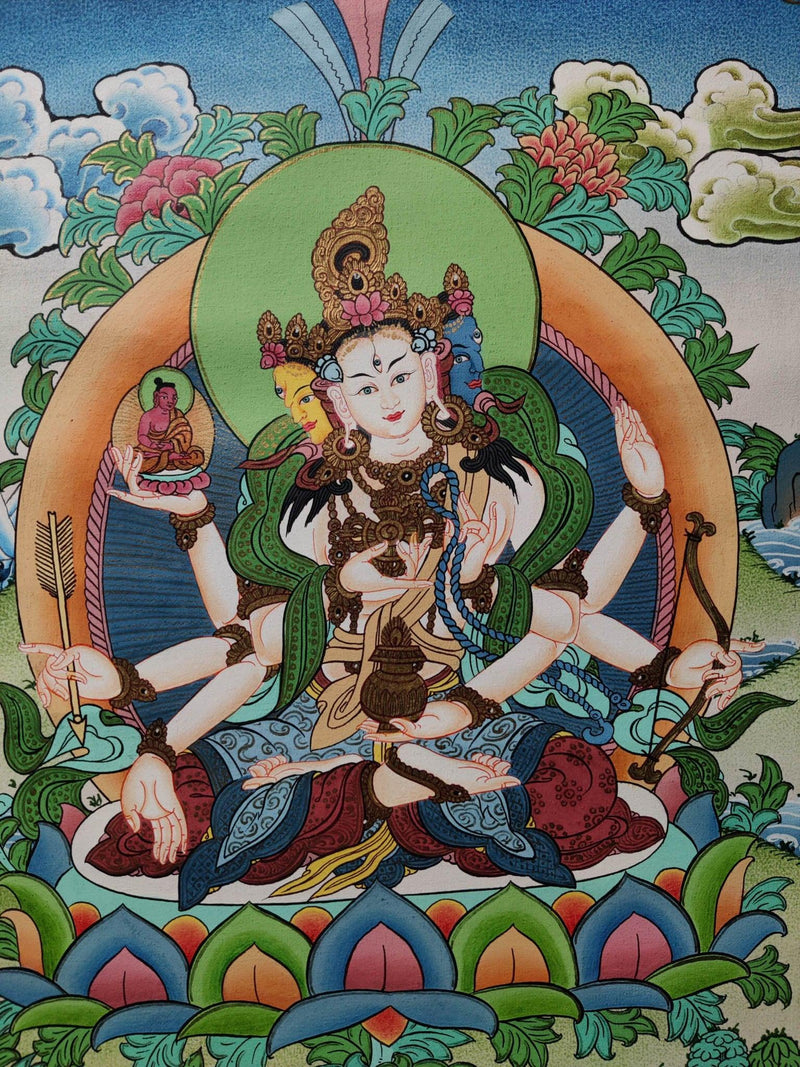Namgyalma for Protection made from natural color and gold