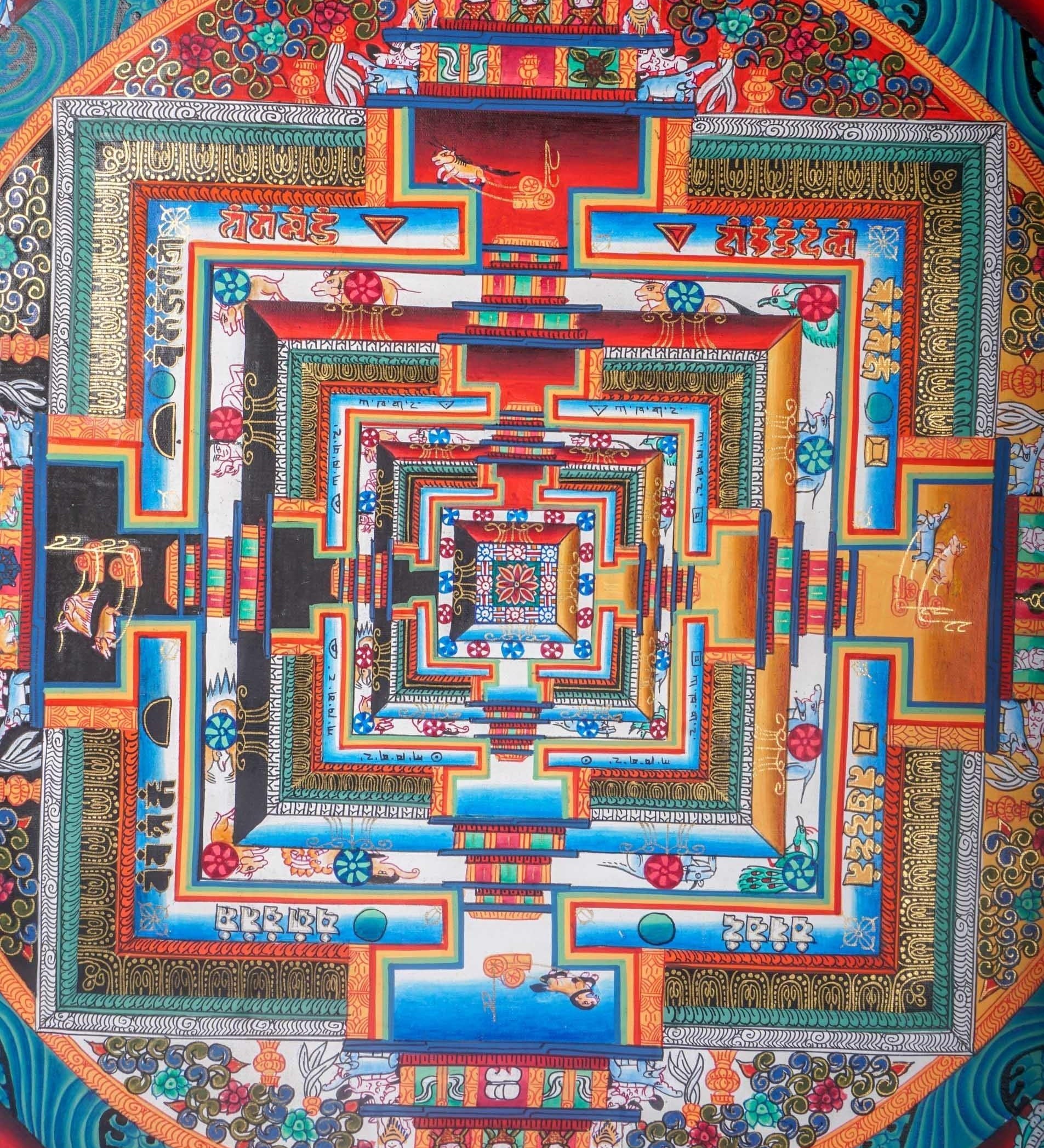 Kalchakra Mandala Painting - Himalayas Shop