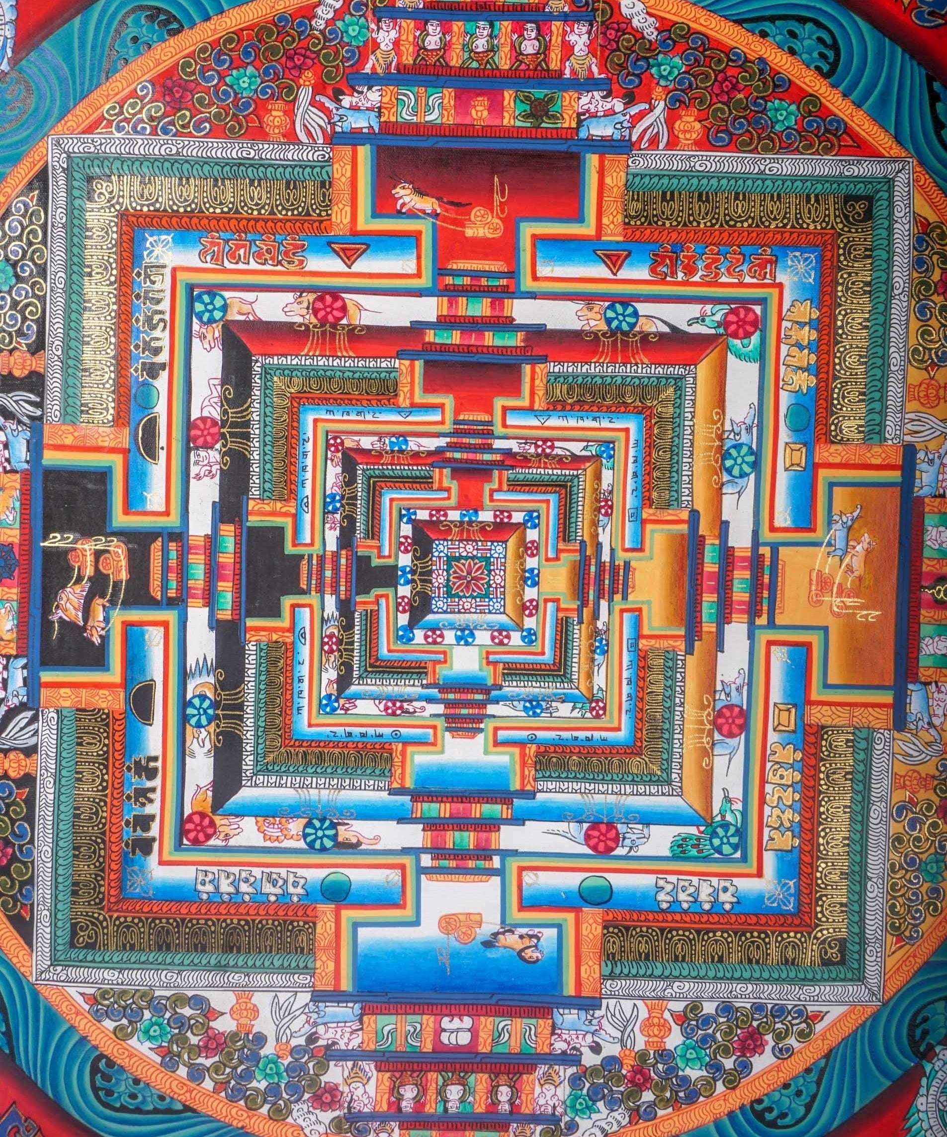 Kalchakra Mandala Painting - Himalayas Shop