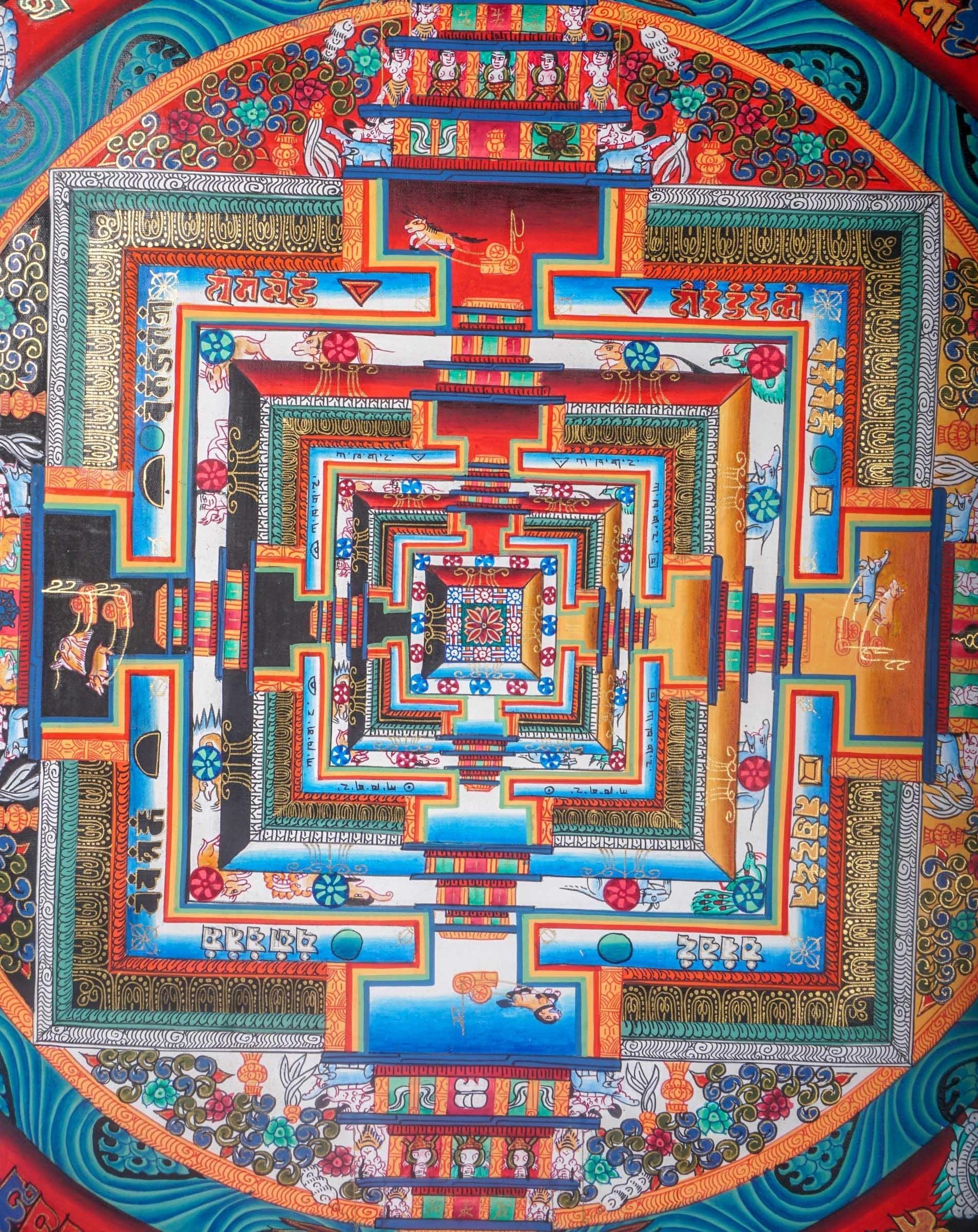 Kalchakra Mandala Painting - Himalayas Shop