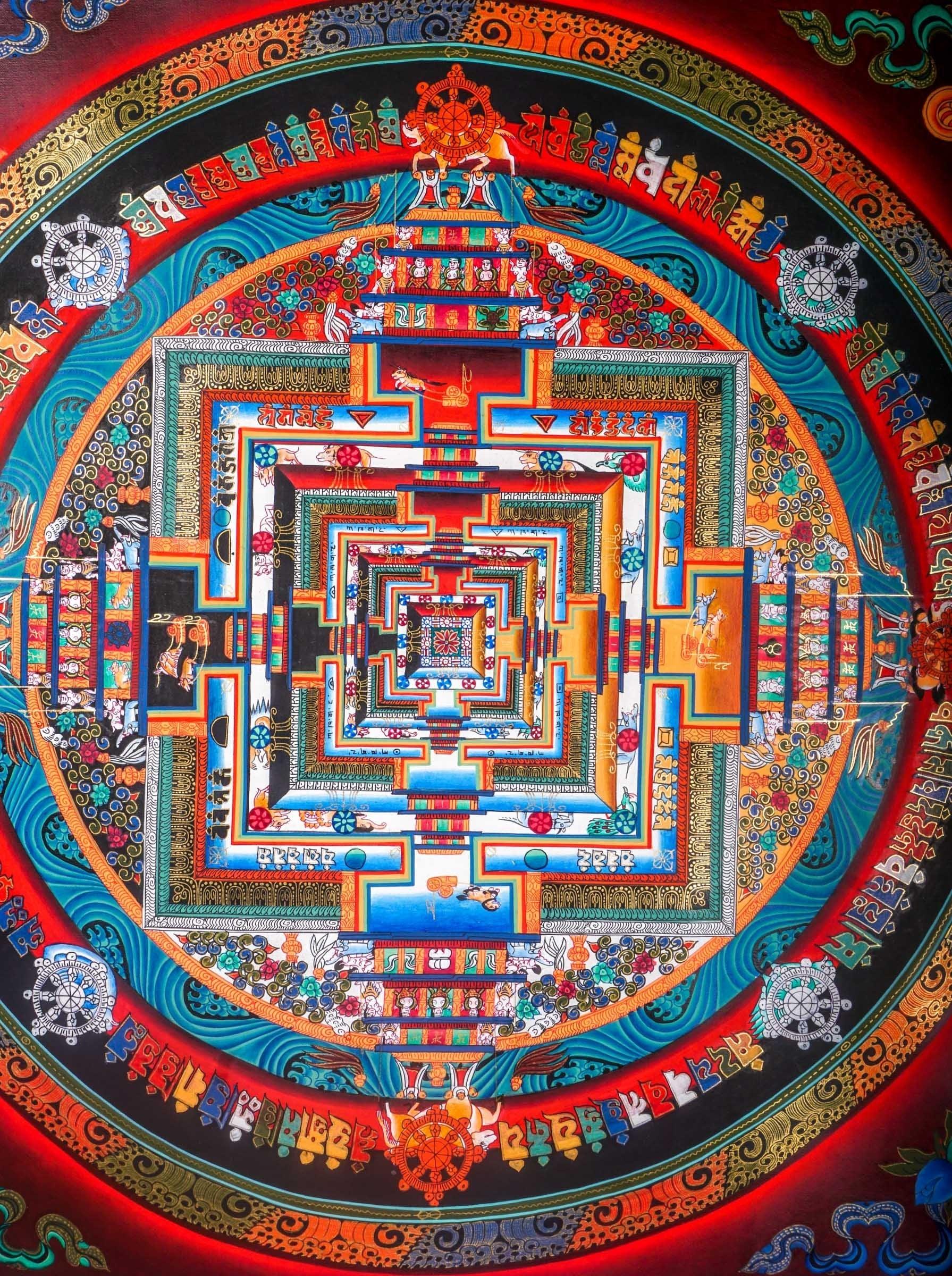 Kalchakra Mandala Painting - Himalayas Shop