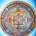 Lotus Kalchakra Mandala Thanka Painting - Himalayas Shop