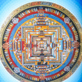 Lotus Kalchakra Mandala Thanka Painting - Himalayas Shop
