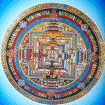 Lotus Kalchakra Mandala Thanka Painting - Himalayas Shop