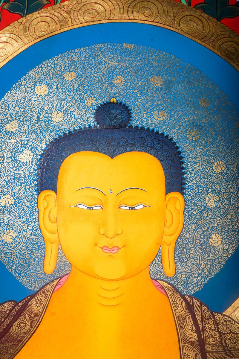 Thangka Painting of Shakyamuni Buddha - Himalayas Shop