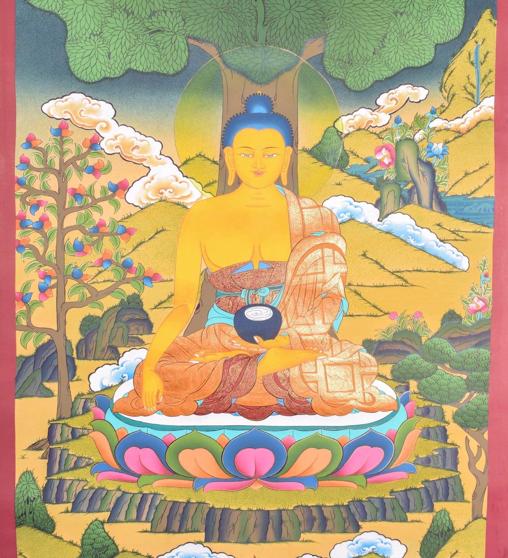 Shakyamuni Buddha thangka - Himalayas Shop
