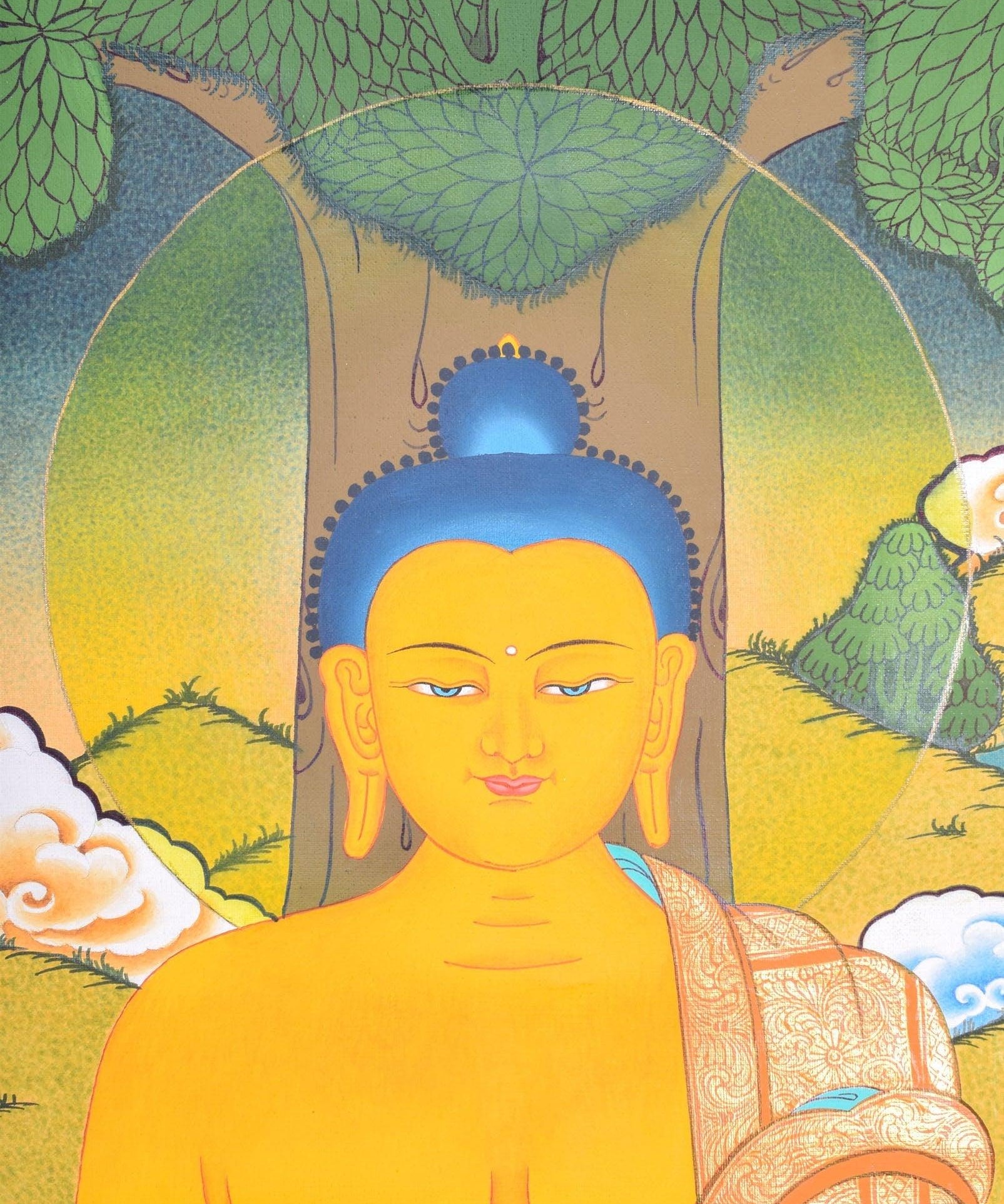 Shakyamuni Buddha thangka - Himalayas Shop