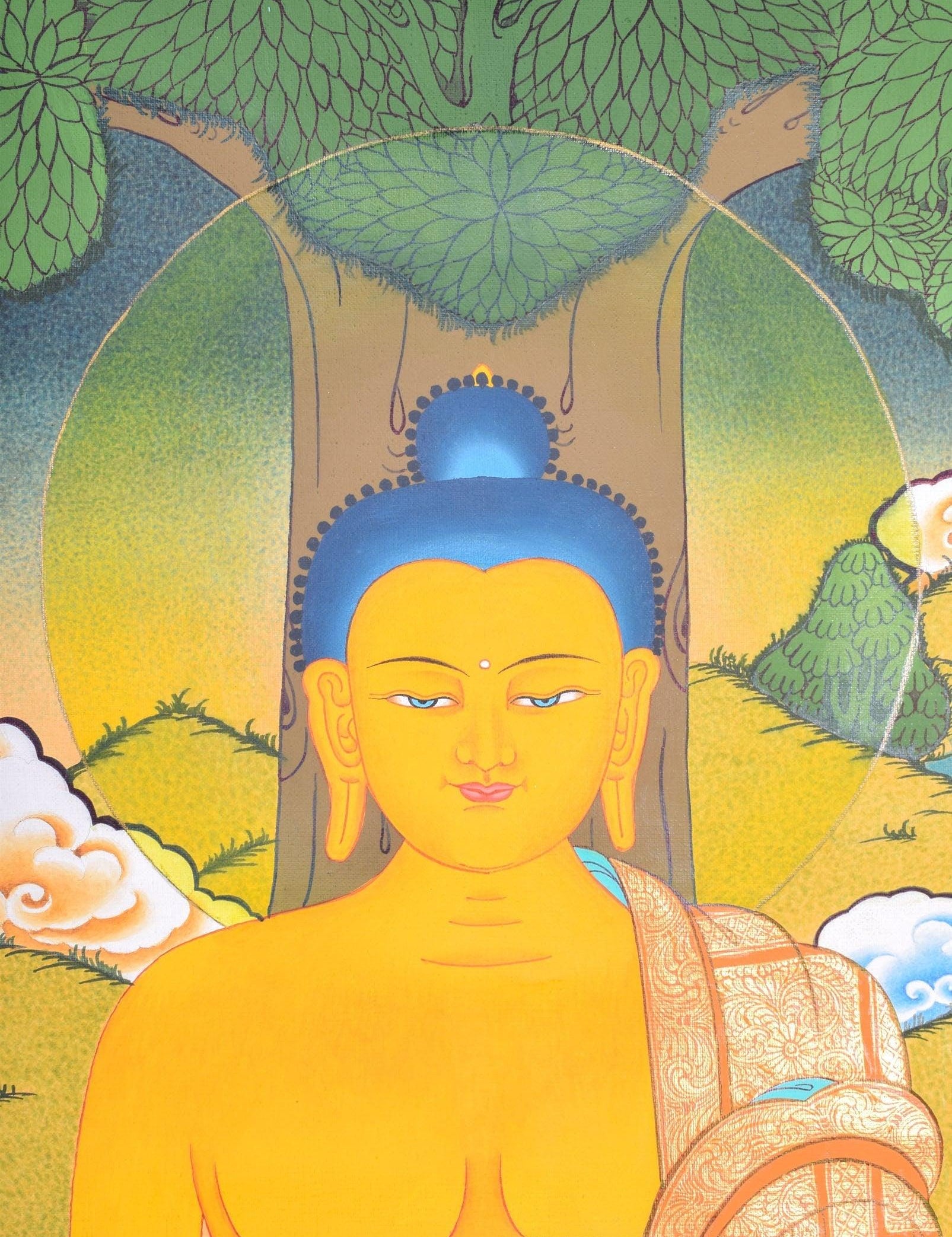 Shakyamuni Buddha thangka - Himalayas Shop