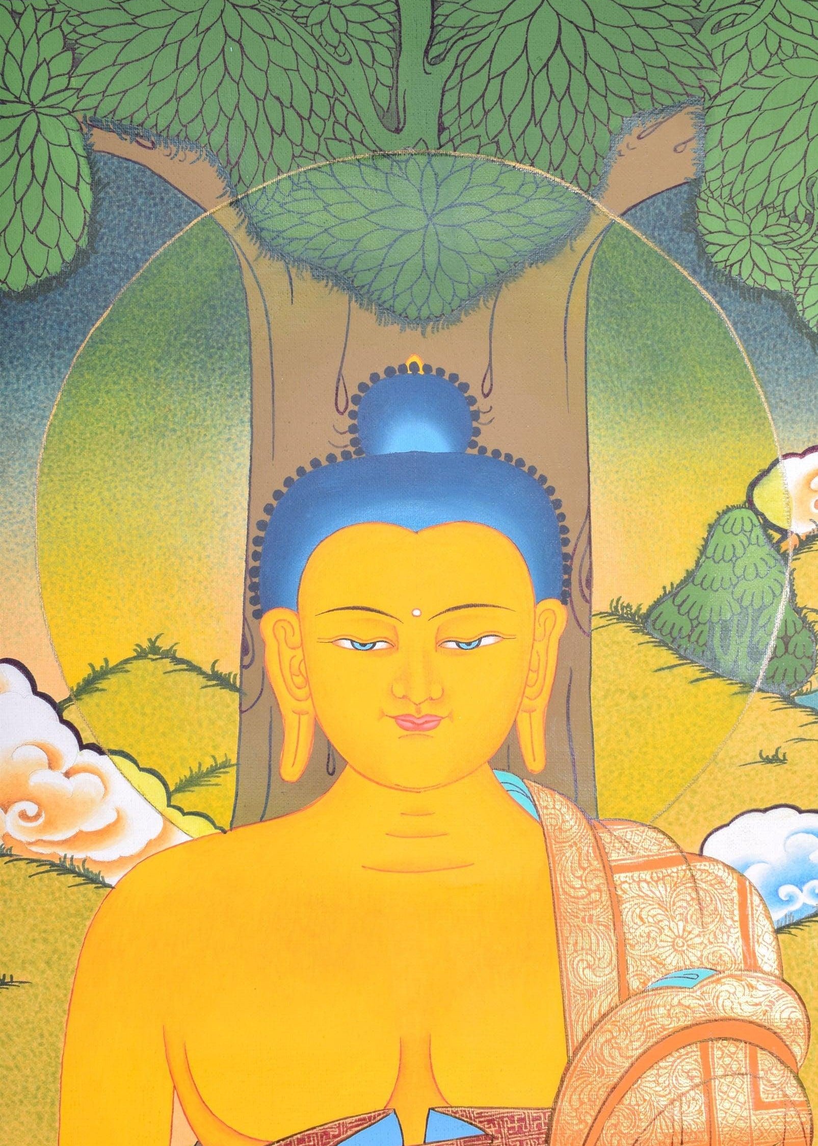 Shakyamuni Buddha thangka - Himalayas Shop