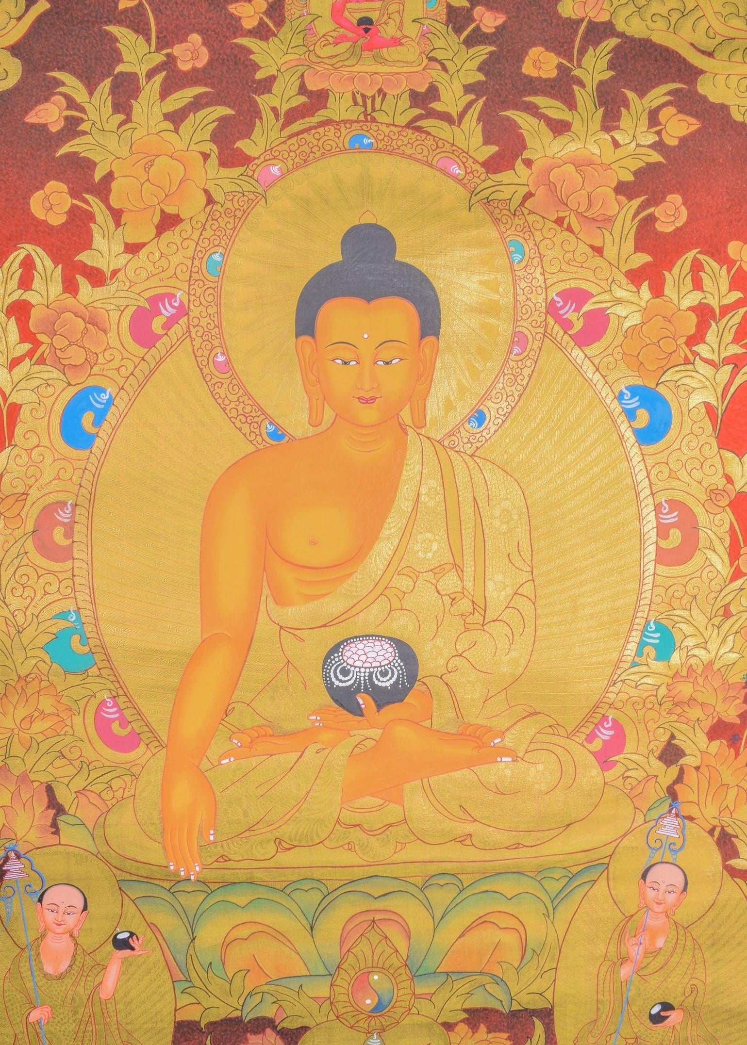 Thangka Painting of Shakyamuni Buddha - Himalayas Shop