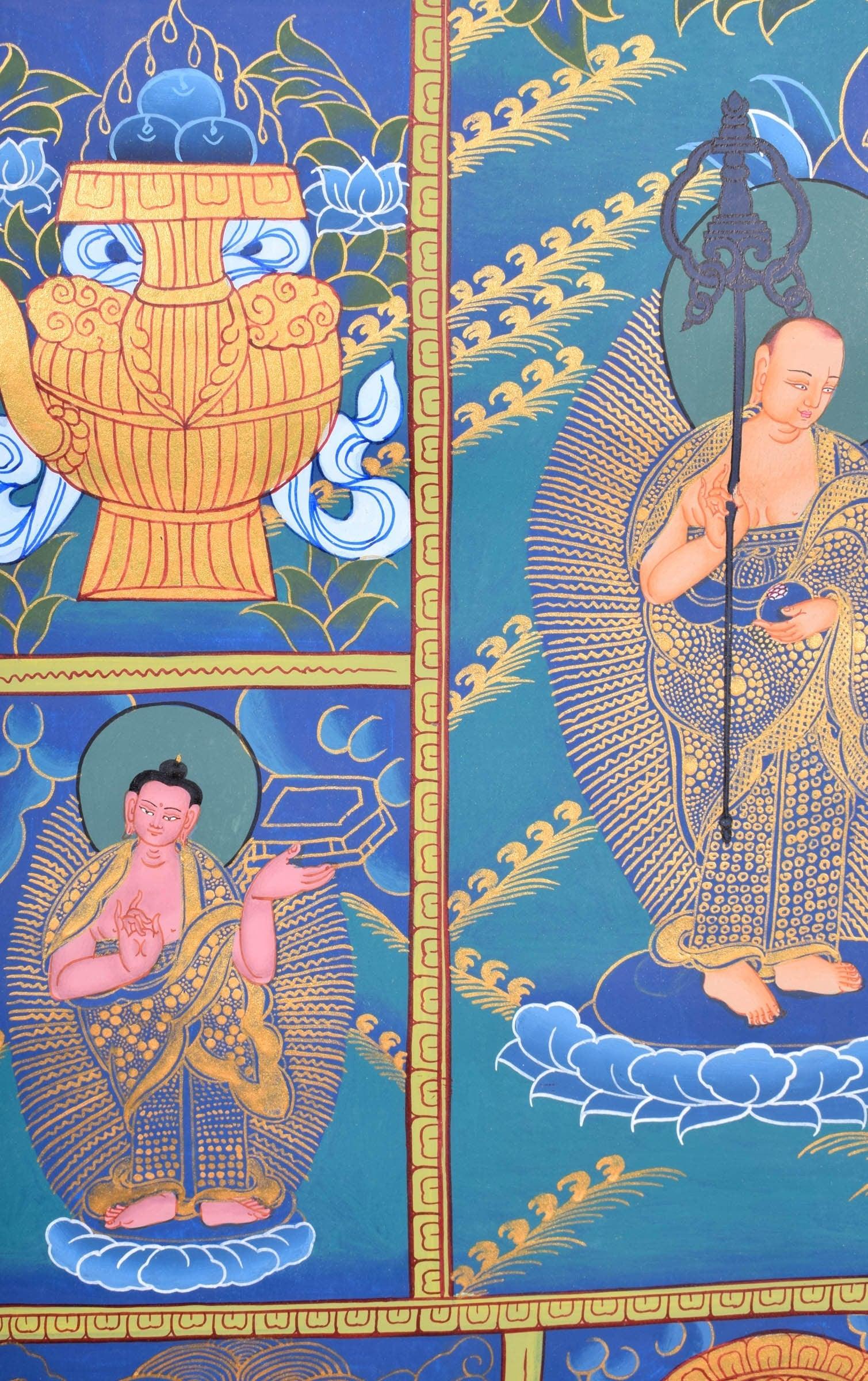 Handmade Thangka Art of Shakyamuni Buddha - Himalayas Shop