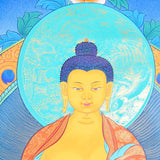 Shakyamuni buddha thangka painting for meditational practice and spiritual gift