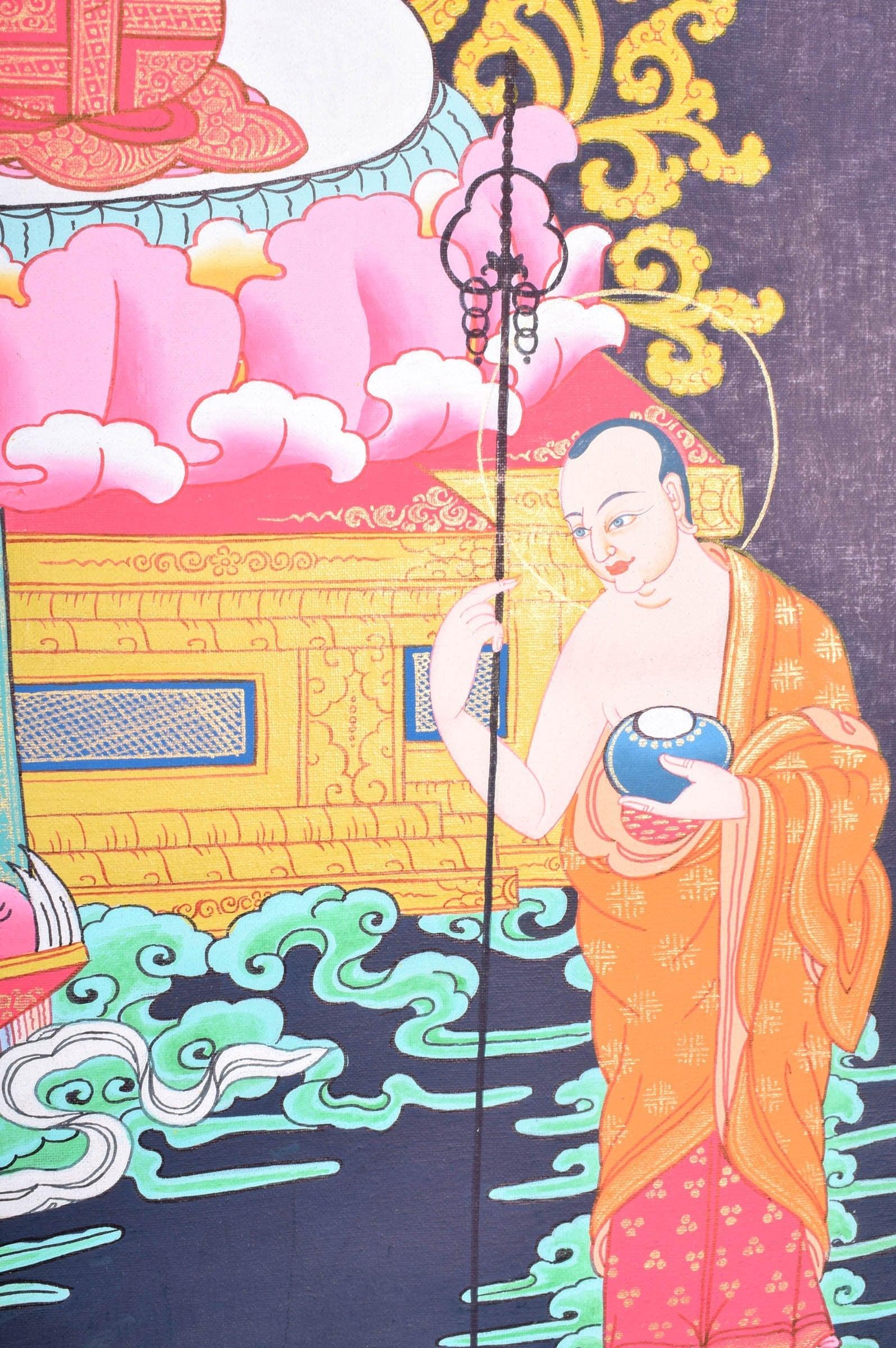 Tibetan Thangka painting of Shakyamuni Buddha - Himalayas Shop