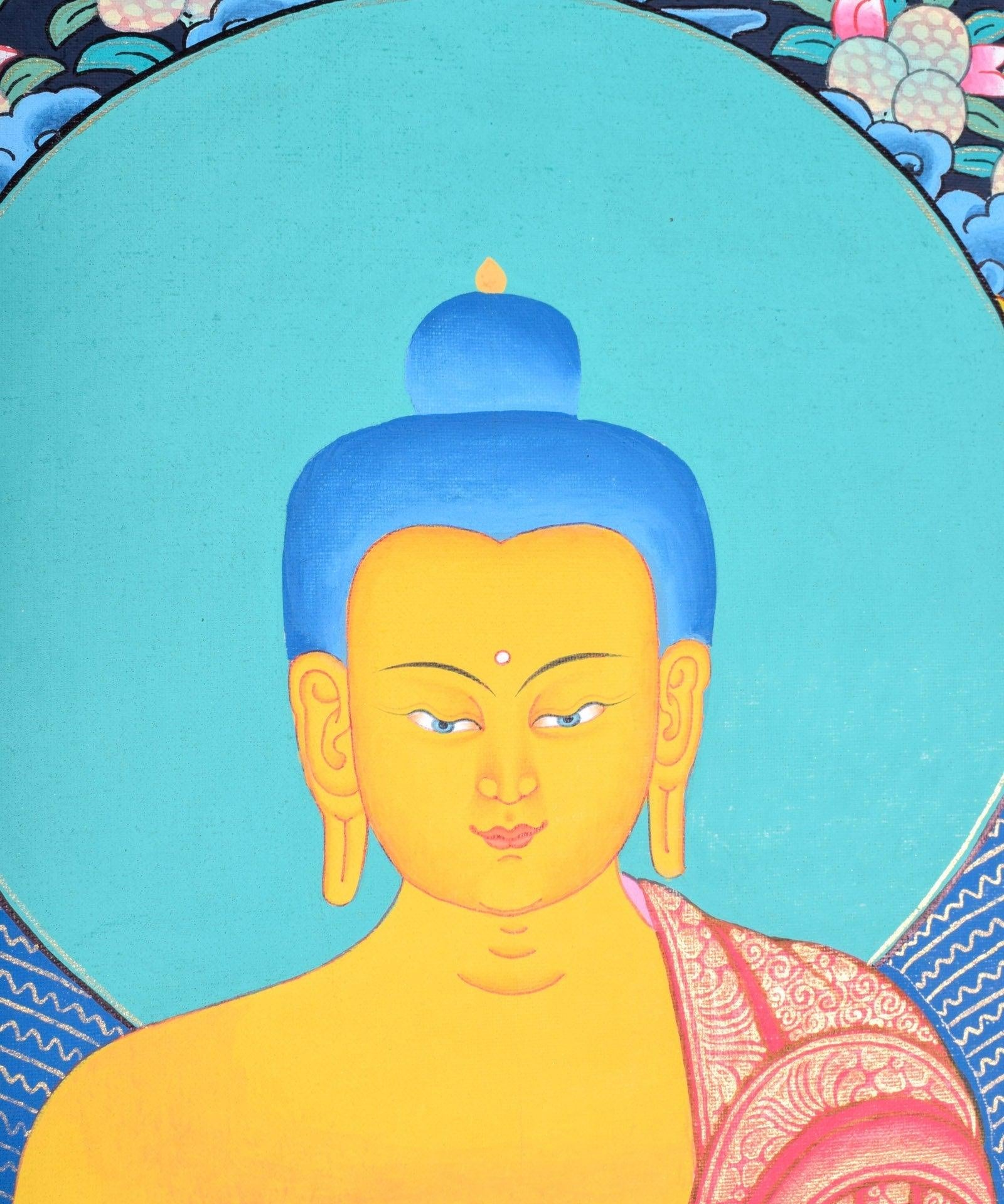 Tibetan Thangka painting of Shakyamuni Buddha - Himalayas Shop