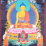 Tibetan Thangka painting of Shakyamuni Buddha - Himalayas Shop