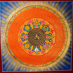 Om Mantra Mandala Thangka from Lamas of Himalayas 