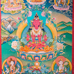 Western Pure Land of Amitayus Buddha Thangka Painting 