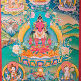 Western Pure Land of Amitayus Buddha Thangka Painting 