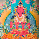Western Pure Land of Amitayus Buddha Thangka Painting 