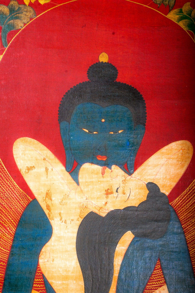 Buddha Shakti Thangka Art for Mediational Practice and Spiritual gifts