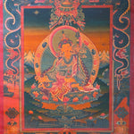 Handmade Guru Rinpoche Tibetan Thangka from Nepal