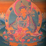 Handmade Guru Rinpoche Tibetan Thangka from Nepal