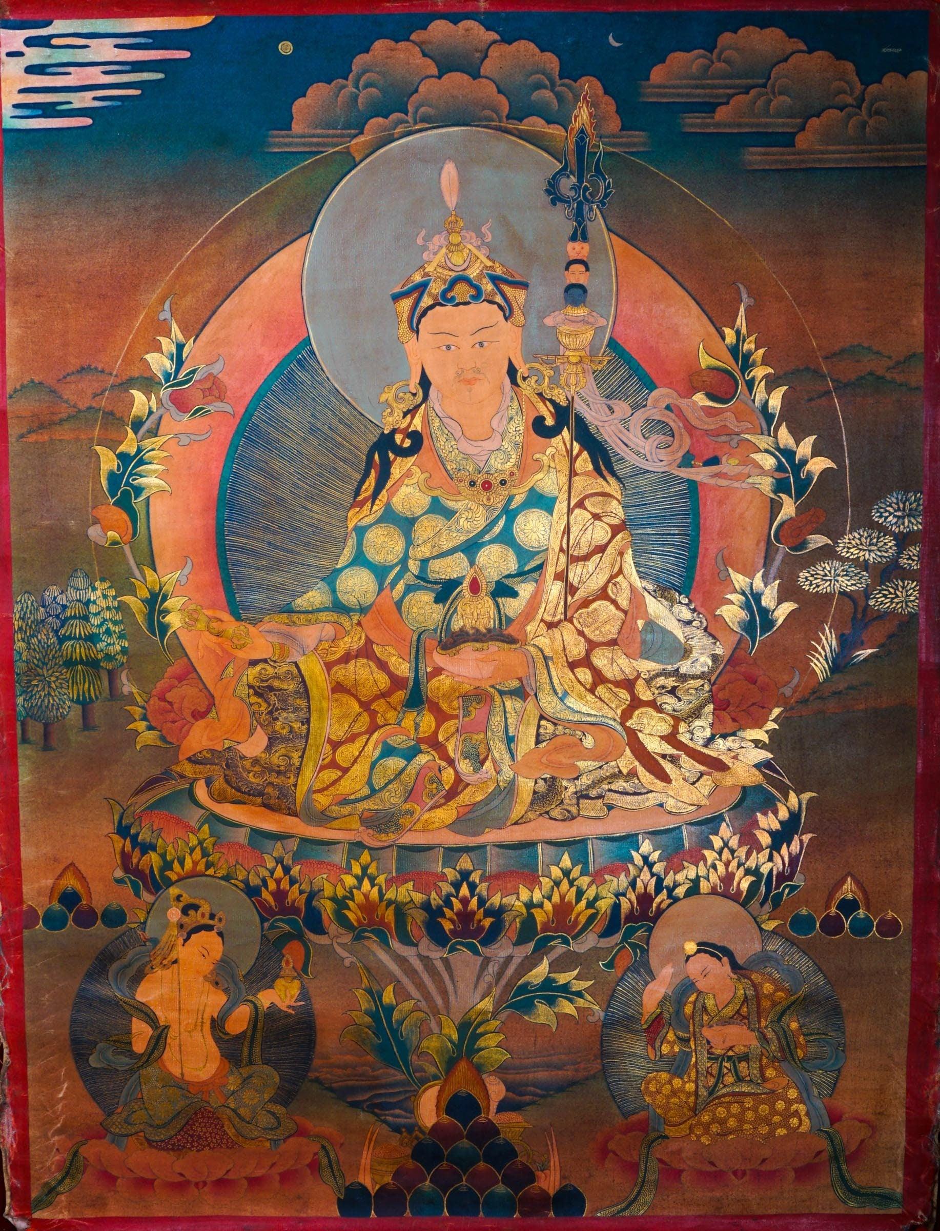 Guru Rinpoche Thangka Art made from Nepal