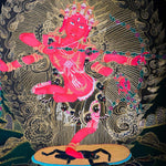Handmade Kurkulla Thangka Painting for Meditation Practice
