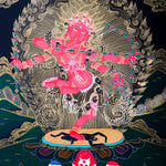 Handmade Kurkulla Thangka Painting for Meditation Practice