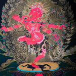 Handmade Kurkulla Thangka Painting for Meditation Practice