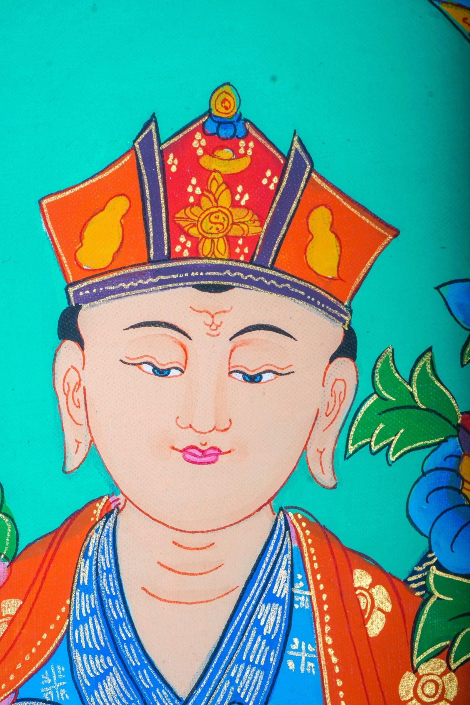 Karmapa handmade thangka art for home décor and mediational practice