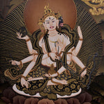 Amitayus Buddha Thangka Painting for meditational practice and spiritual gift