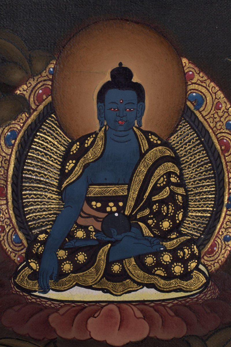 Traditional Genuine Hand Arts from Nepal - Manjushri Thangka