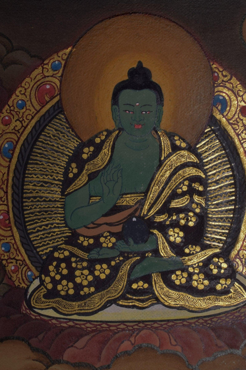 Traditional Genuine Hand Arts from Nepal - Manjushri Thangka