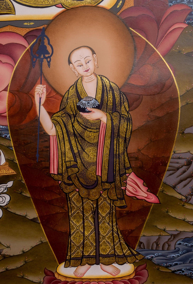 Shakyamuni  Buddha Tibetan Thangka - Himalayas Shop