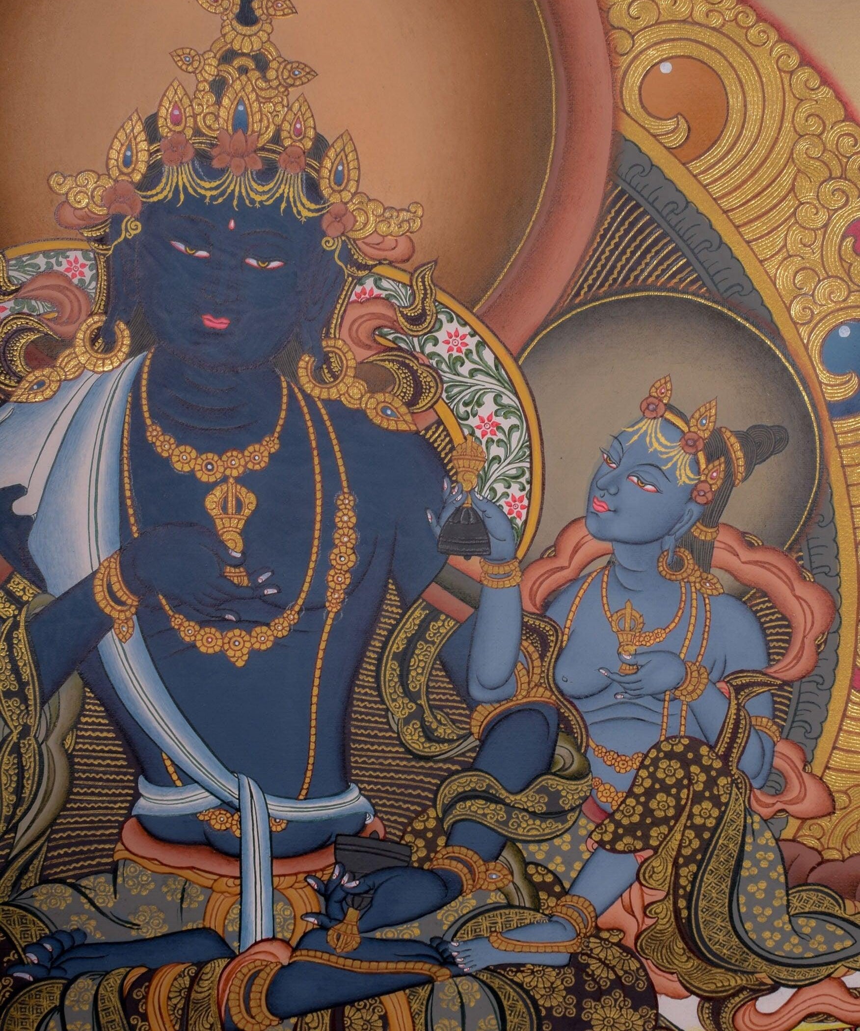 Tibetan Thangka of Vajradhara Painting  For home decor and and Wall hanging 