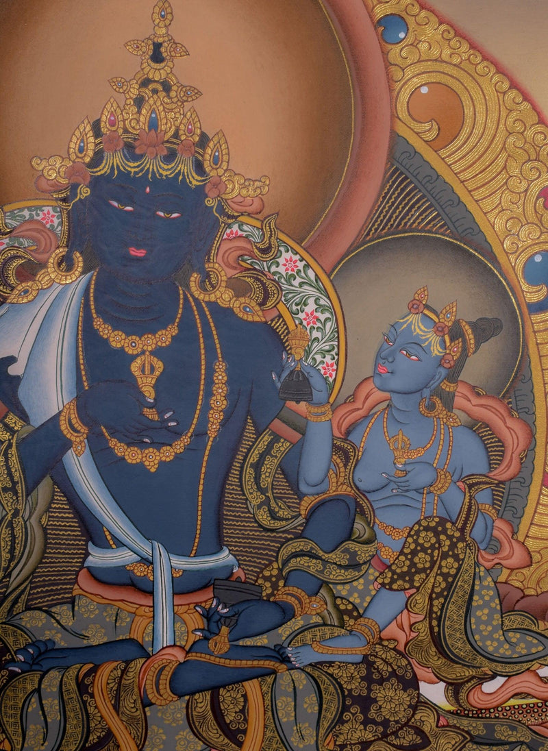 Tibetan Thangka of Vajradhara Painting  For home decor and and Wall hanging 