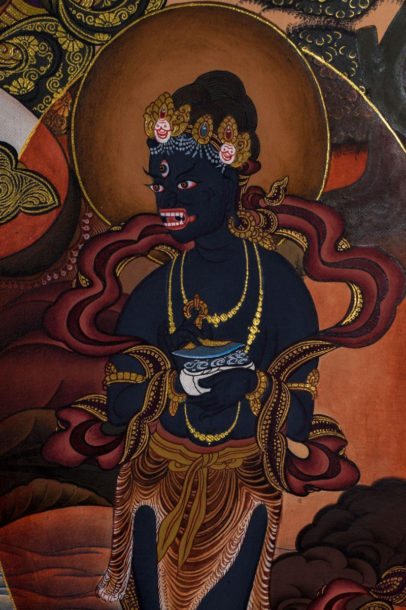 White Tara Thangka - Liberator For home decor and and Wall hanging 