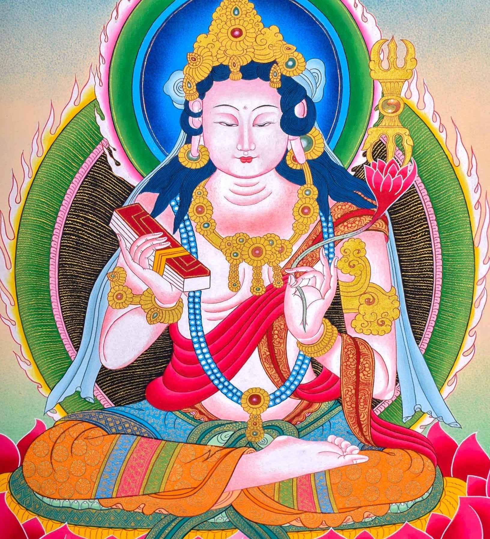 White Tara Thangka  For Meditational Practice and Spiritual Gifts