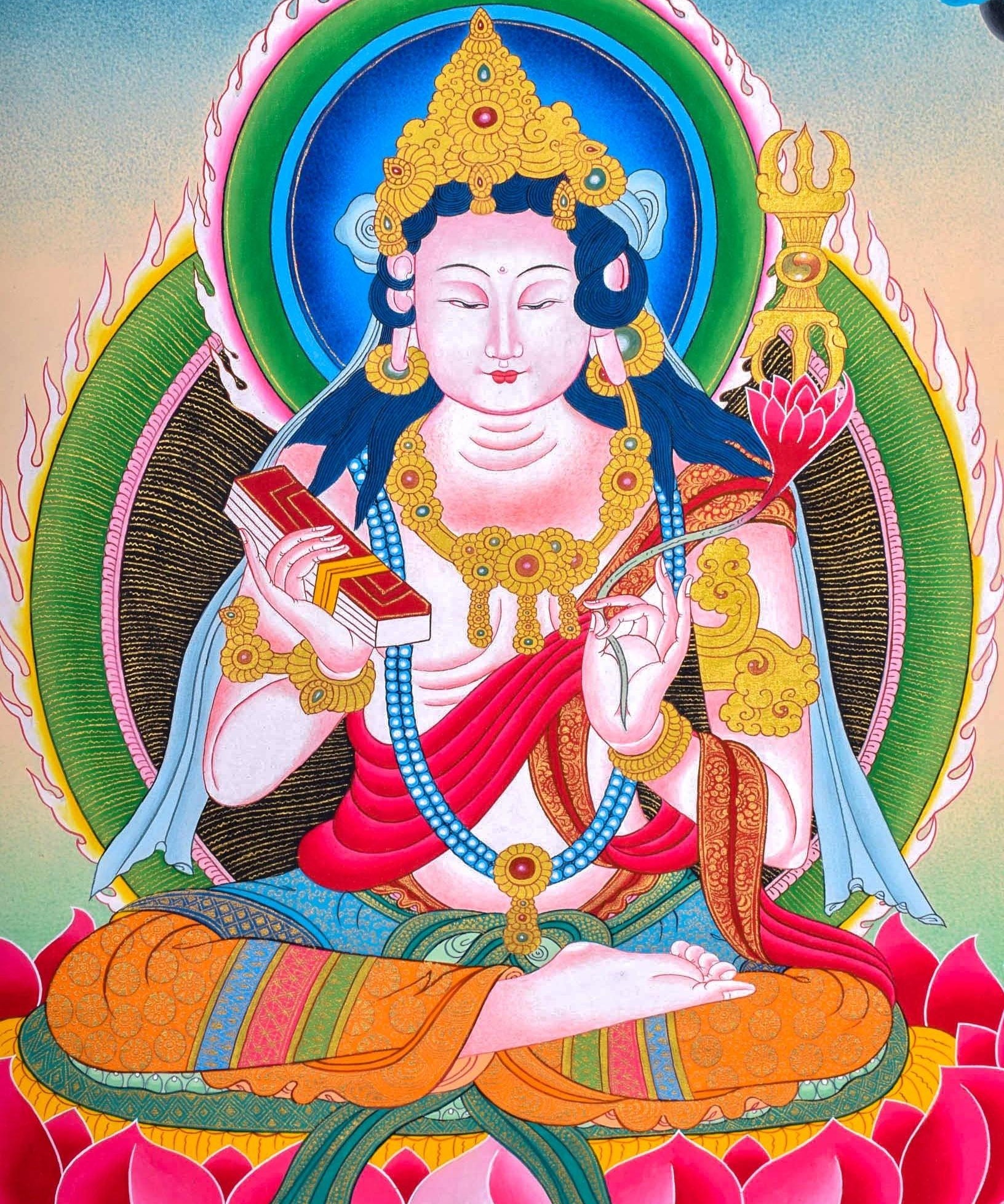 White Tara Thangka  For Meditational Practice and Spiritual Gifts