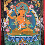 Manjushri Thangka Painting  For Meditational Practice and Spiritual Gifts