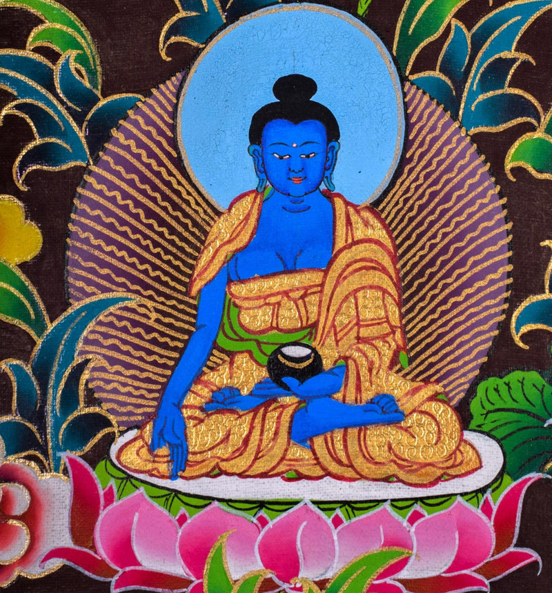 Premium Quality Thangka of Shakyamuni Buddha  For Meditational Practice and Spiritual Gifts
