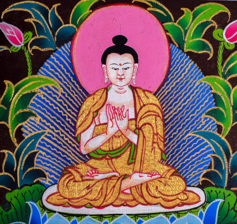 Premium Quality Thangka of Shakyamuni Buddha  For Meditational Practice and Spiritual Gifts