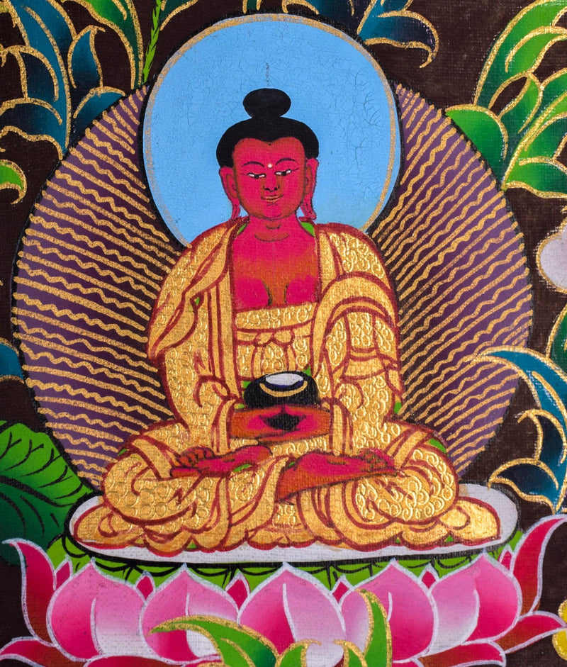 Premium Quality Thangka of Shakyamuni Buddha  For Meditational Practice and Spiritual Gifts