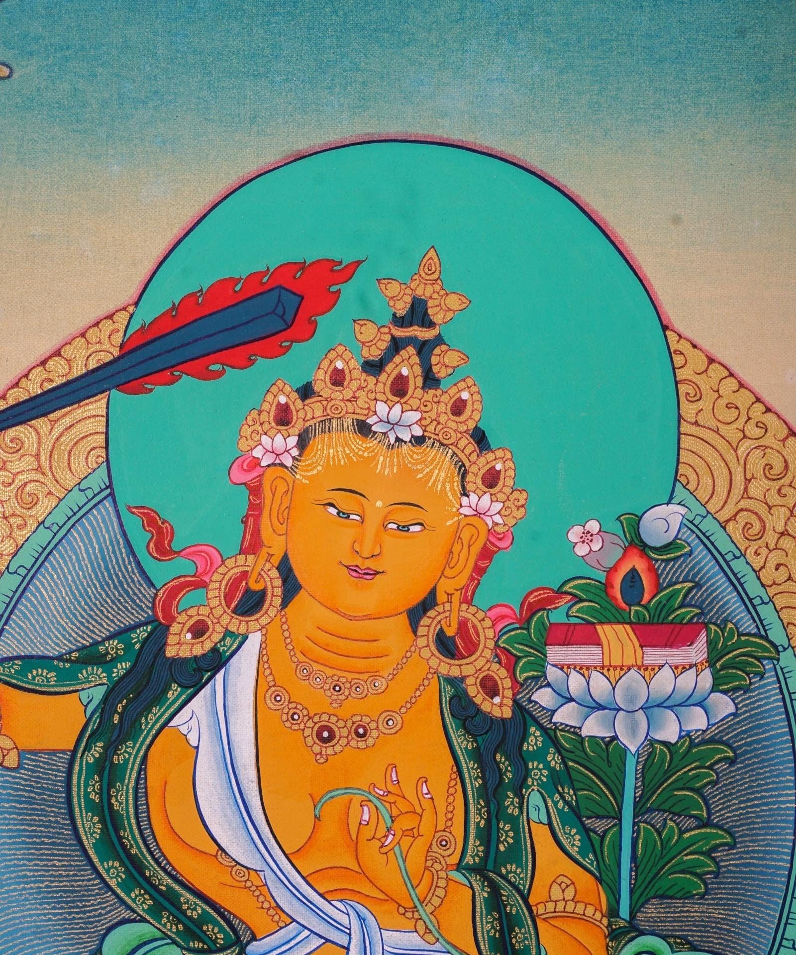 Authentic Manjushri Hand Arts from Nepal For home decor and and Wall hanging 