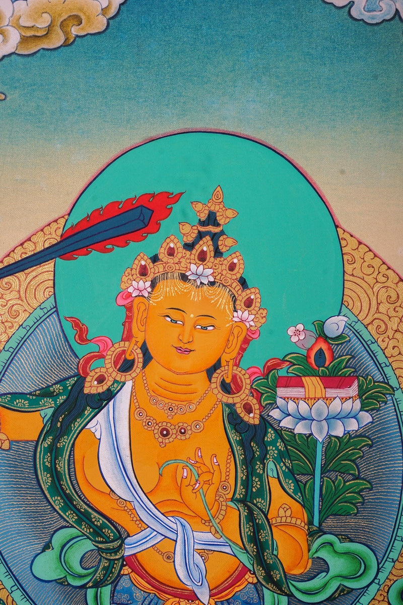 Authentic Manjushri Hand Arts from Nepal For home decor and and Wall hanging 